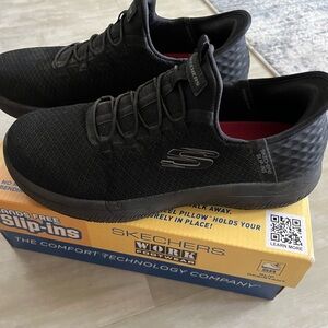 Skechers Black Slip-Ins Work Footwear, non-slip